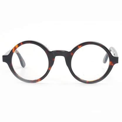 Vivid Round Full-Rim Eyeglasses