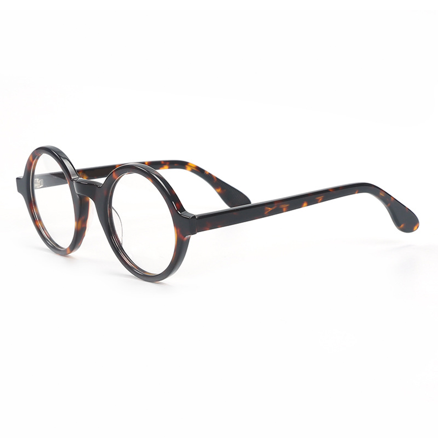 Vivid Round Full-Rim Eyeglasses