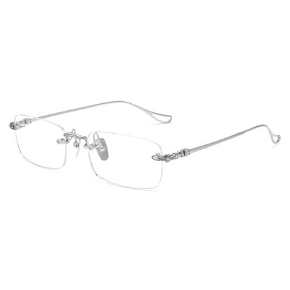 Woodrow Rectangle Rimless Eyeglasses