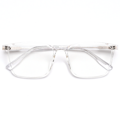 Scale Rectangle Full-Rim Eyeglasses