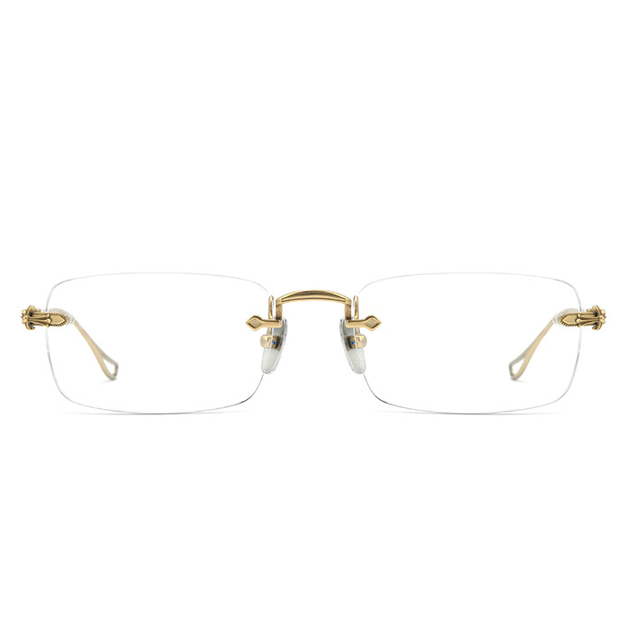 Woodrow Rectangle Rimless Eyeglasses