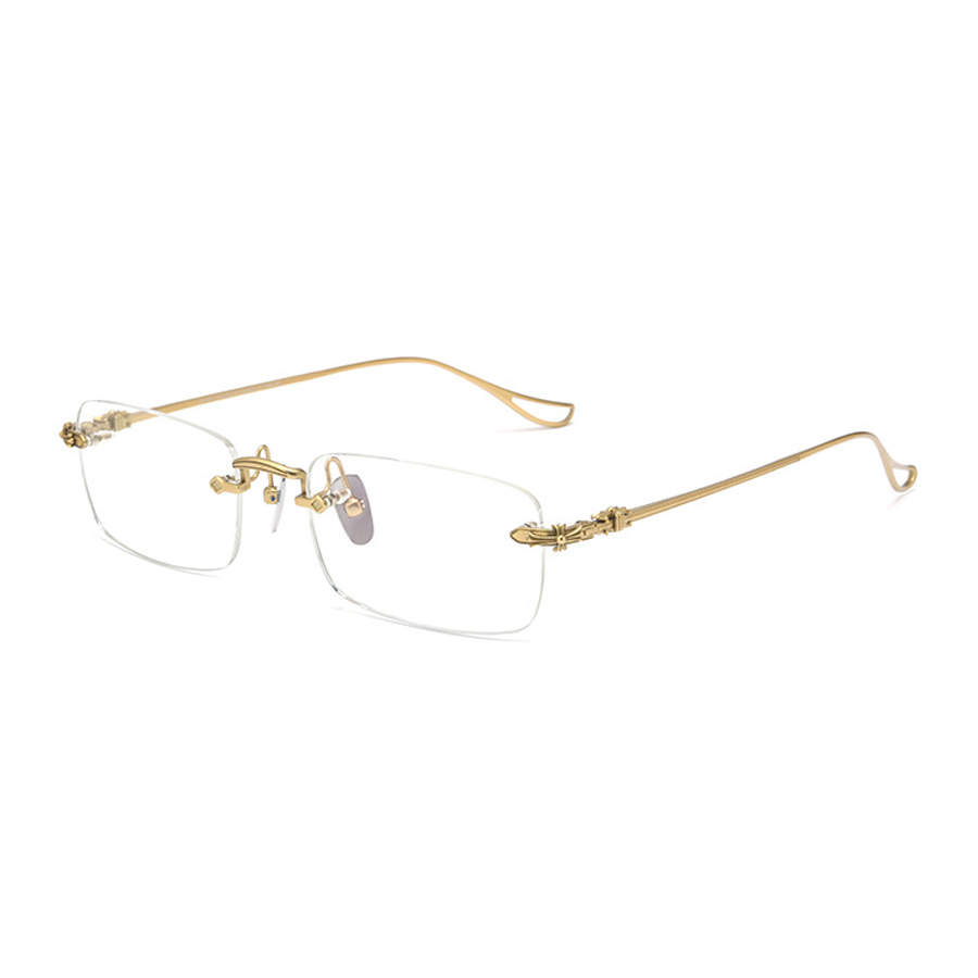 Woodrow Rectangle Rimless Eyeglasses