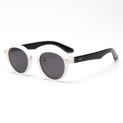 Aura Round Full-Rim Polarized Sunglasses