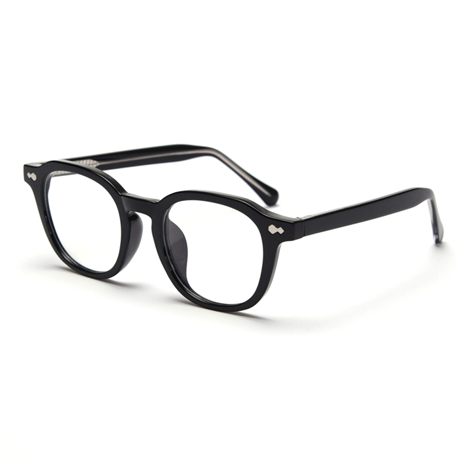 Contrast Round Full-Rim Eyeglasses