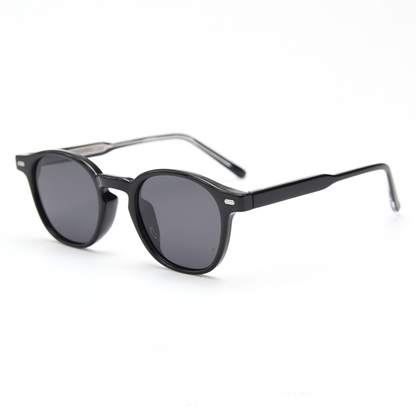 Keira Round Full-Rim Polarized Sunglasses