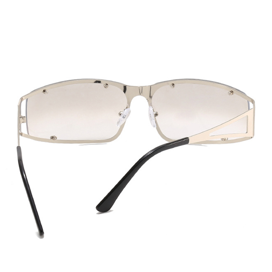 Large Rectangle Rimless Sunglasses