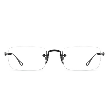 Woodrow Rectangle Rimless Eyeglasses