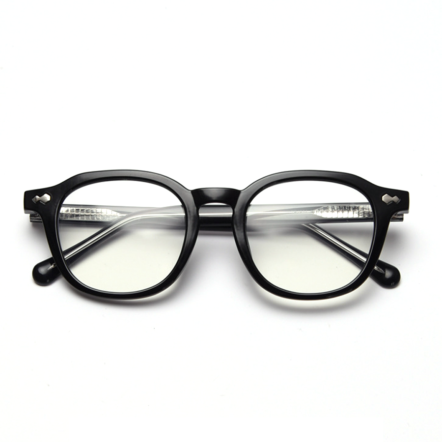 Contrast Round Full-Rim Eyeglasses