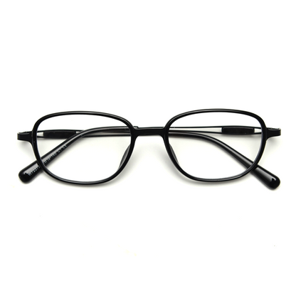 Retro Rectangle Full-Rim Eyeglasses