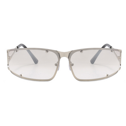 Large Rectangle Rimless Sunglasses