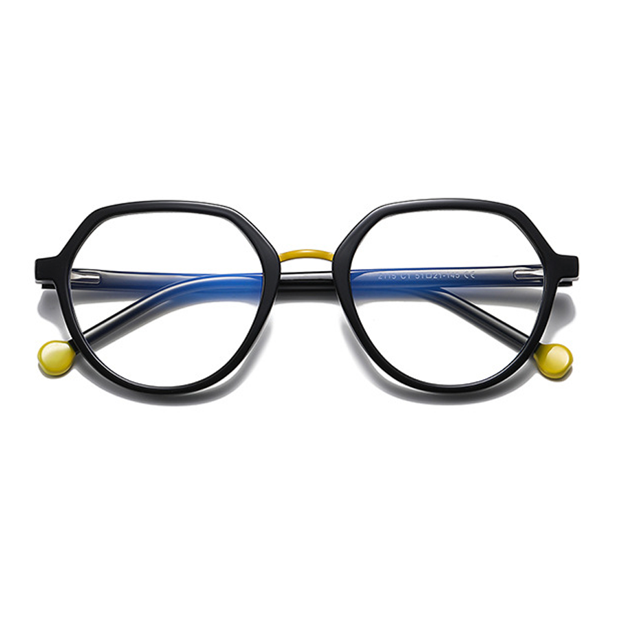 Hubris Geometric Full-Rim Eyeglasses