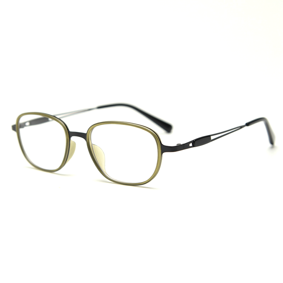 Retro Rectangle Full-Rim Eyeglasses