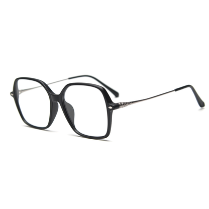 Hepburn Geometric Full-Rim Eyeglasses