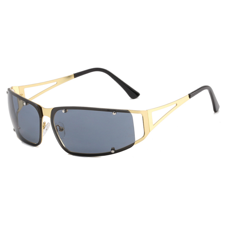 Large Rectangle Rimless Sunglasses