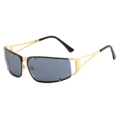 Large Rectangle Rimless Sunglasses