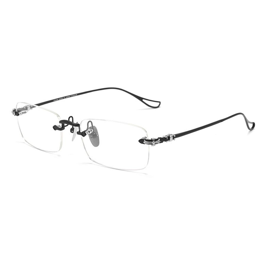 Woodrow Rectangle Rimless Eyeglasses