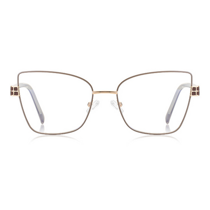 Glint Geometric Full-Rim Eyeglasses