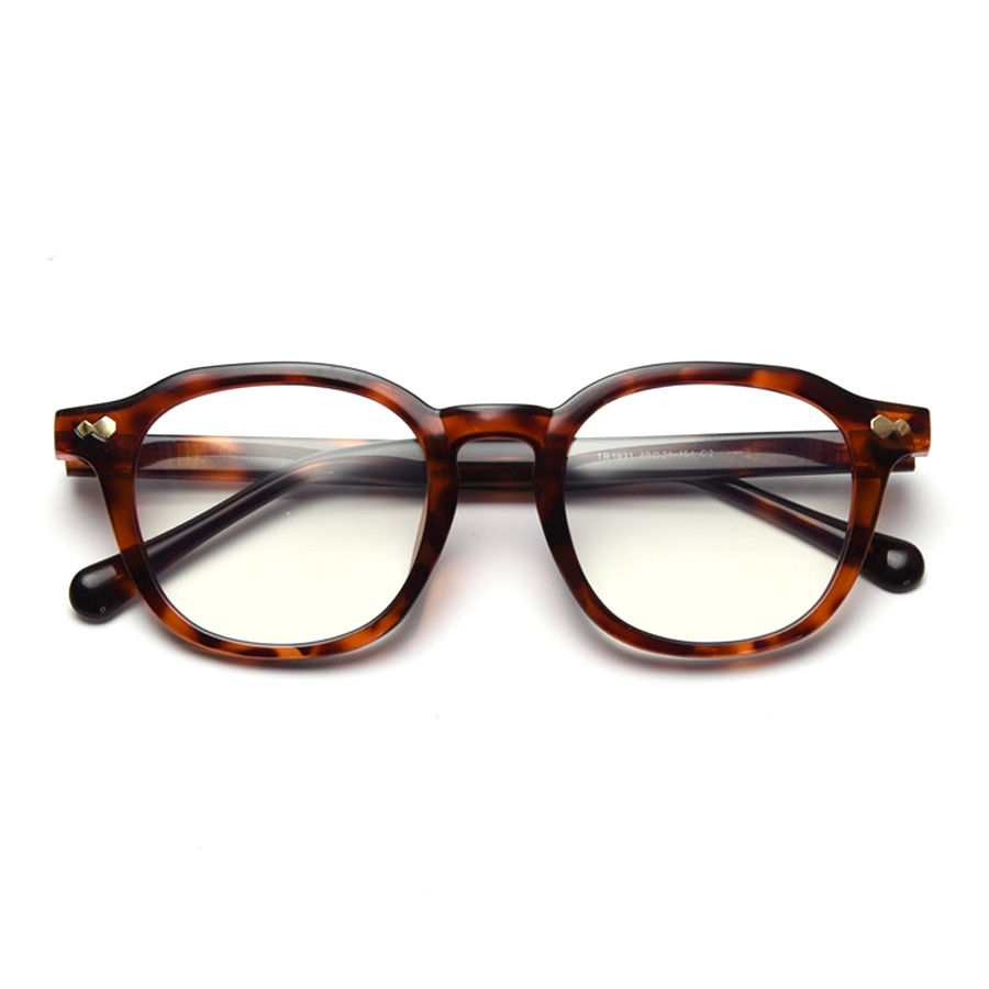 Contrast Round Full-Rim Eyeglasses