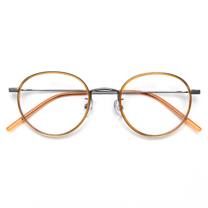 Zephyr Round Full-Rim Eyeglasses