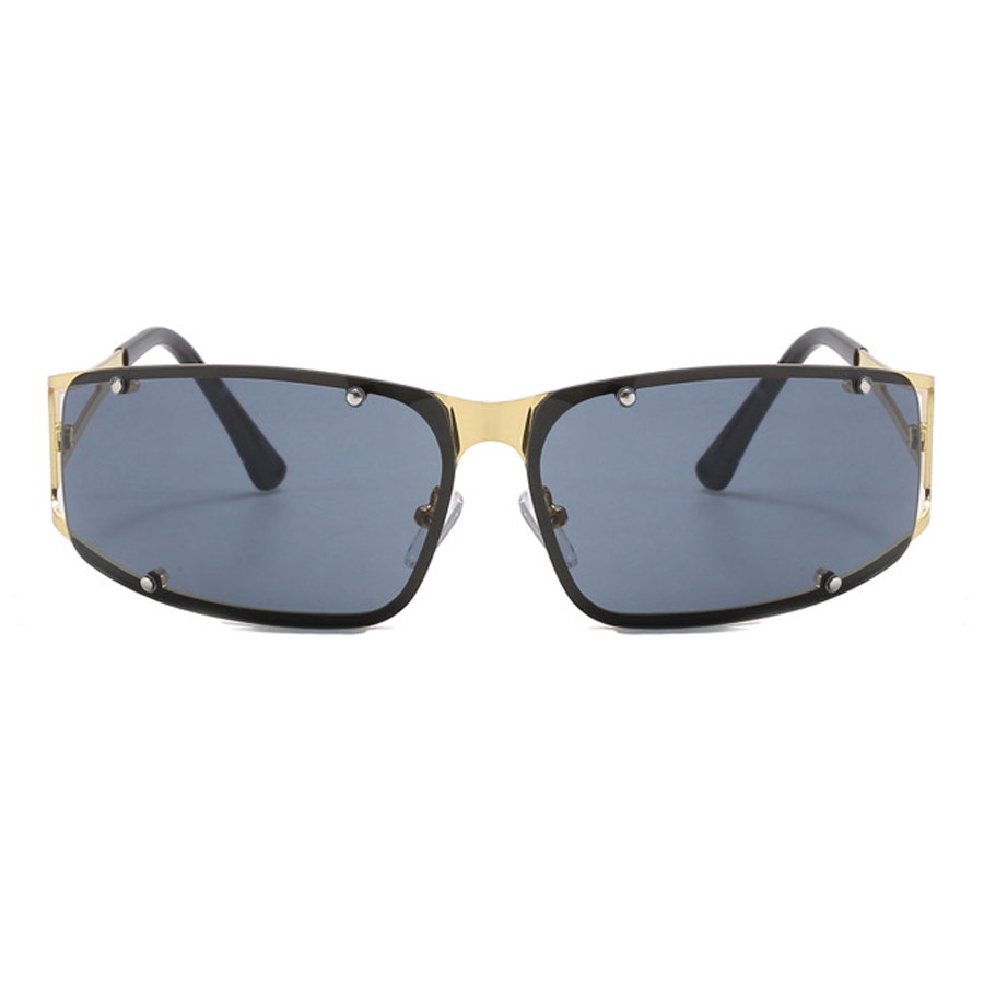 Large Rectangle Rimless Sunglasses