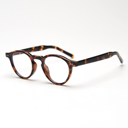 Sophisticated Round Full-Rim Eyeglasses