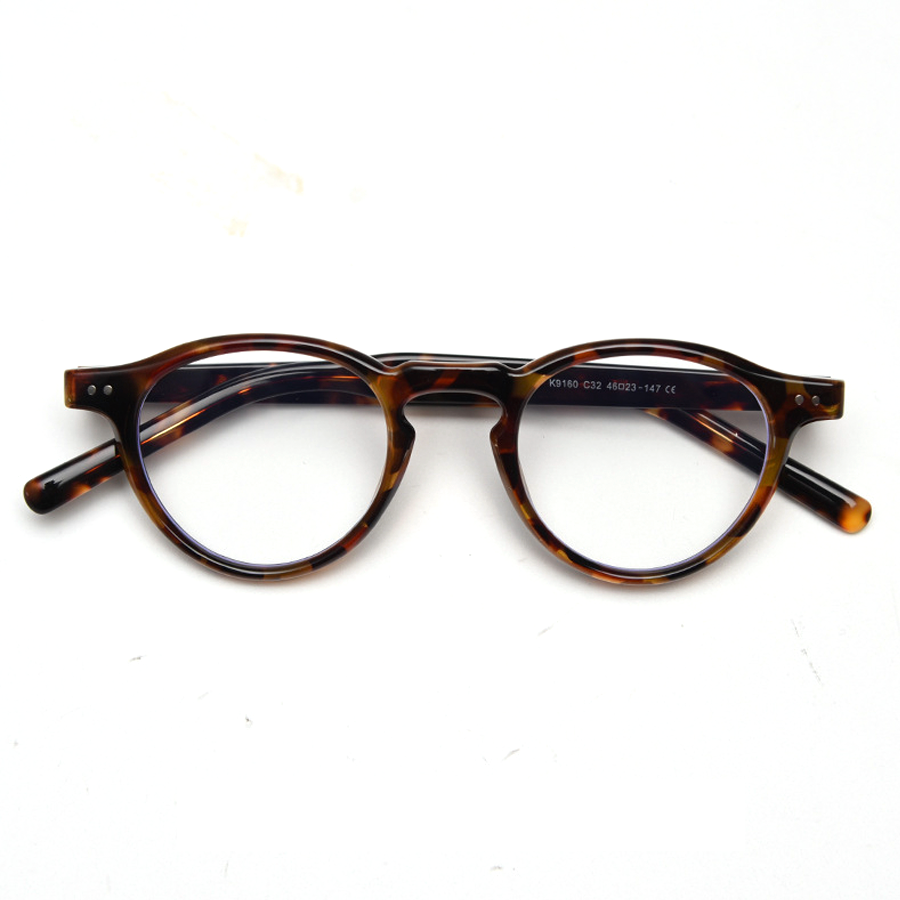 Sophisticated Round Full-Rim Eyeglasses