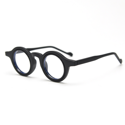 Quartz Round Full-Rim Eyeglasses