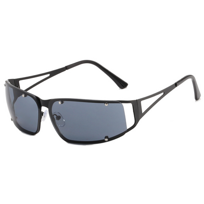 Large Rectangle Rimless Sunglasses