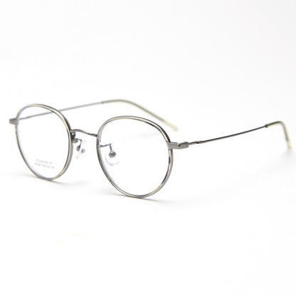 Zephyr Round Full-Rim Eyeglasses