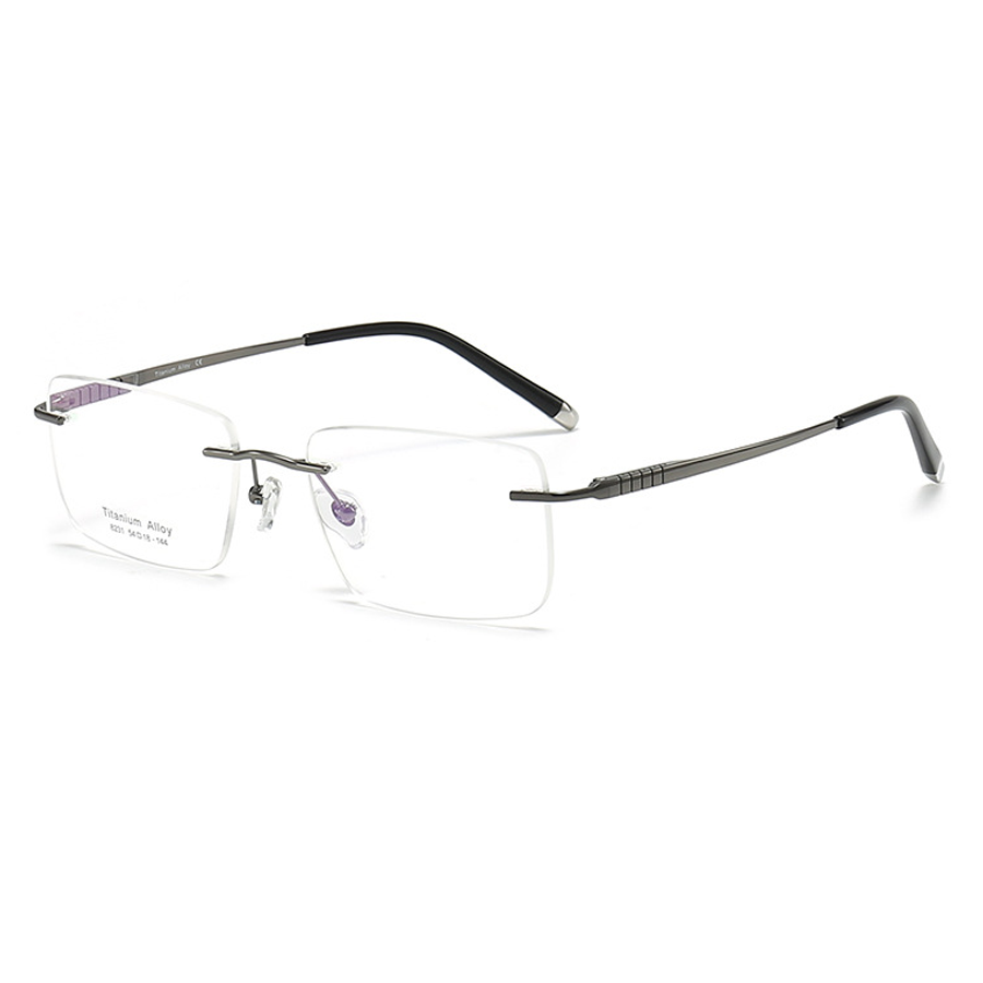 Rogue Rectangle Rimless Eyeglasses