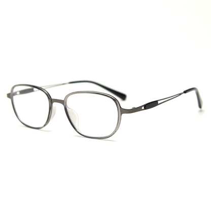 Retro Rectangle Full-Rim Eyeglasses