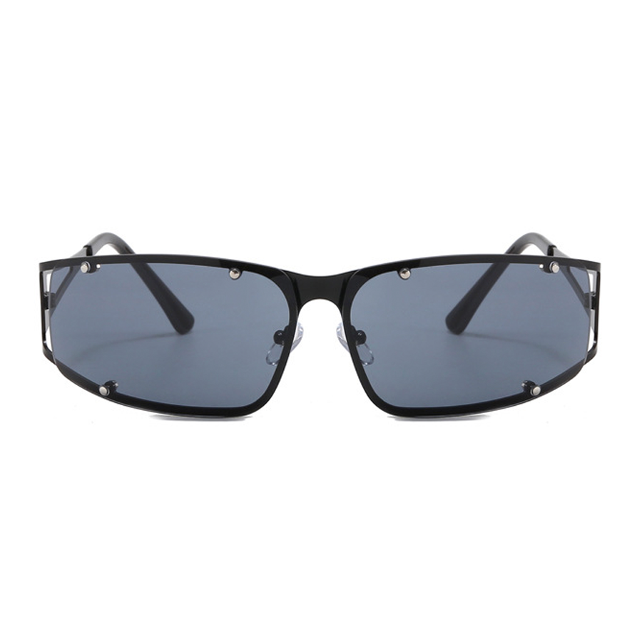 Large Rectangle Rimless Sunglasses