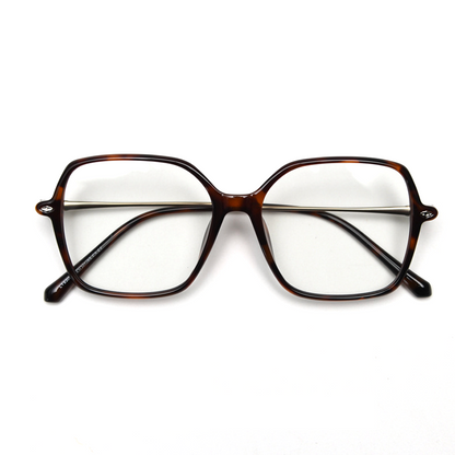 Hepburn Geometric Full-Rim Eyeglasses