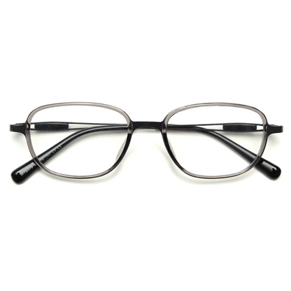 Retro Rectangle Full-Rim Eyeglasses