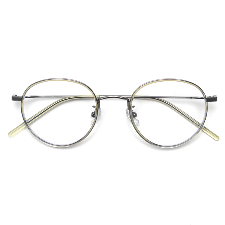 Zephyr Round Full-Rim Eyeglasses