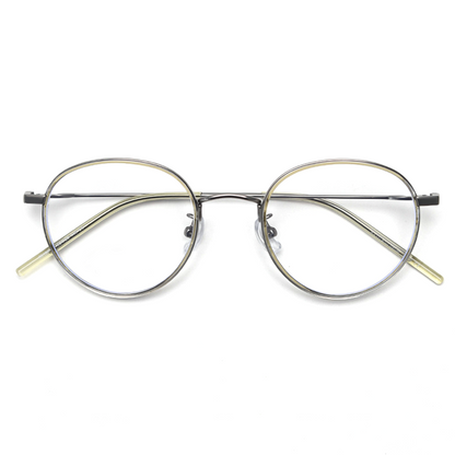 Zephyr Round Full-Rim Eyeglasses