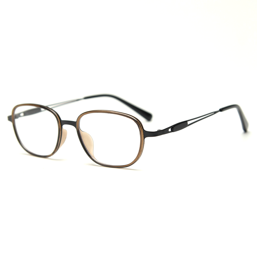 Retro Rectangle Full-Rim Eyeglasses