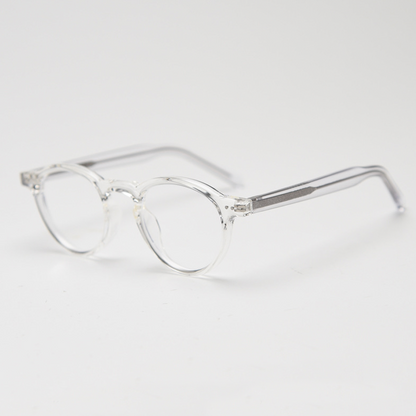 Sophisticated Round Full-Rim Eyeglasses