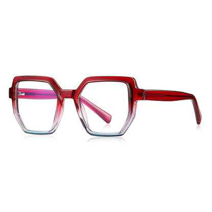 Vortex Geometric Full-Rim Eyeglasses