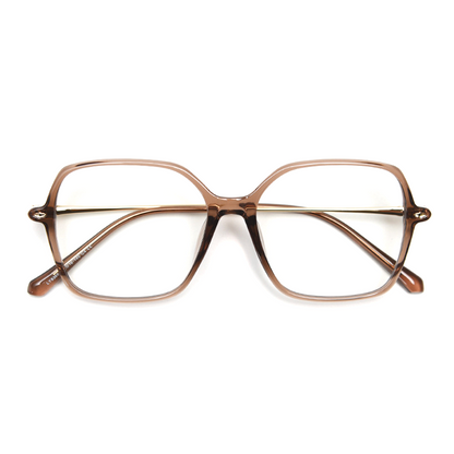 Hepburn Geometric Full-Rim Eyeglasses