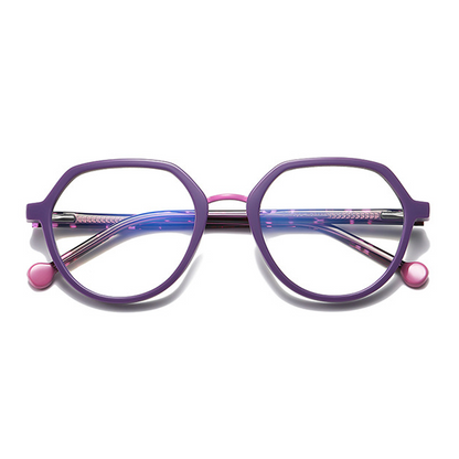 Hubris Geometric Full-Rim Eyeglasses