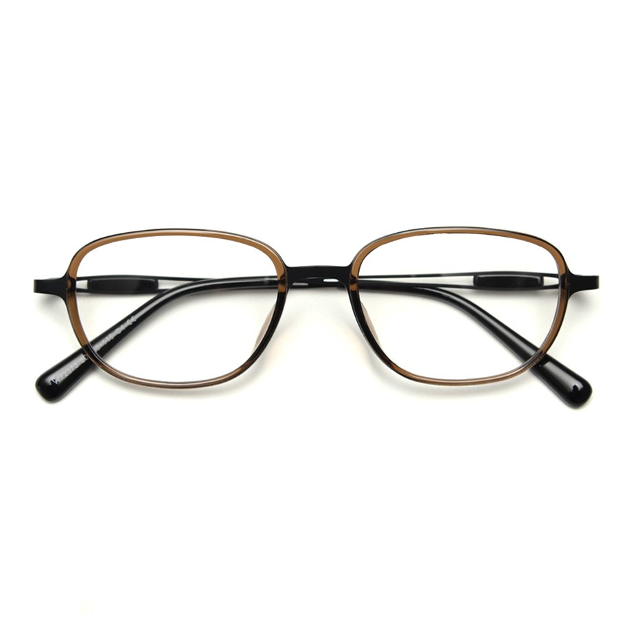 Retro Rectangle Full-Rim Eyeglasses