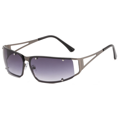 Large Rectangle Rimless Sunglasses