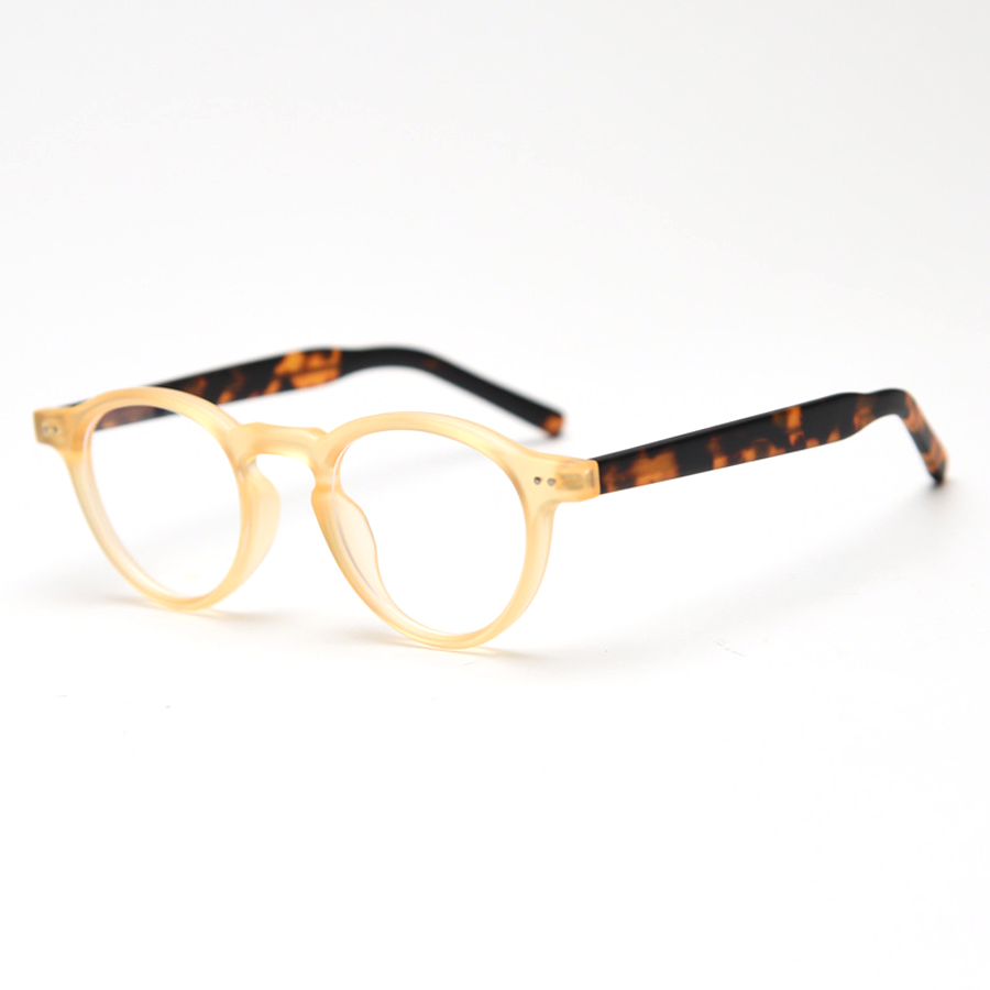 Sophisticated Round Full-Rim Eyeglasses