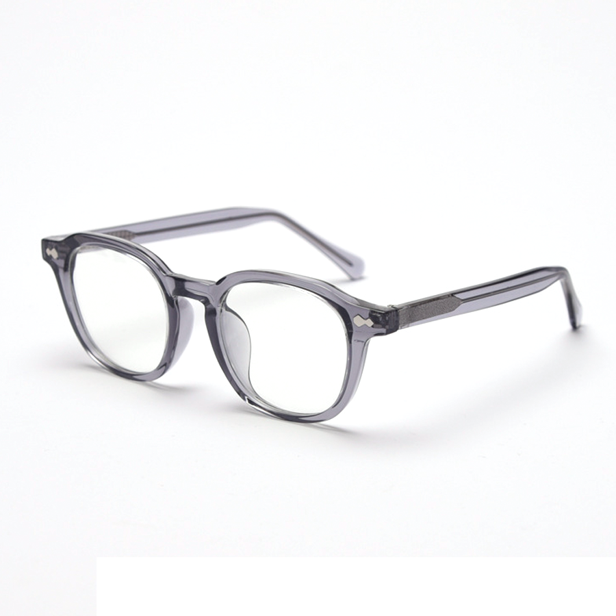 Contrast Round Full-Rim Eyeglasses