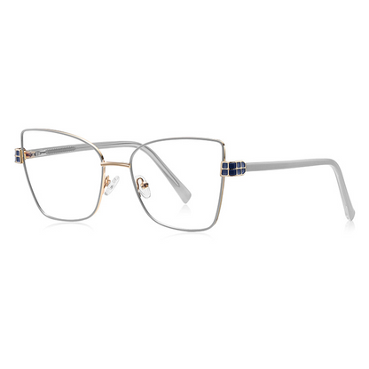 Glint Geometric Full-Rim Eyeglasses