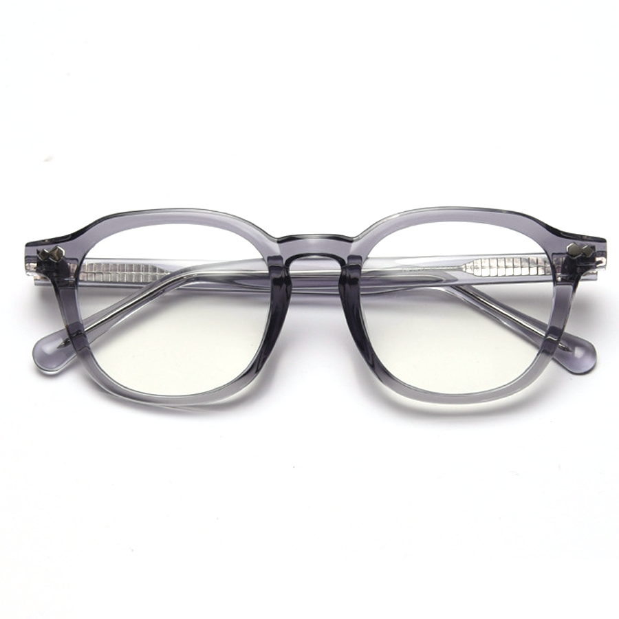 Contrast Round Full-Rim Eyeglasses