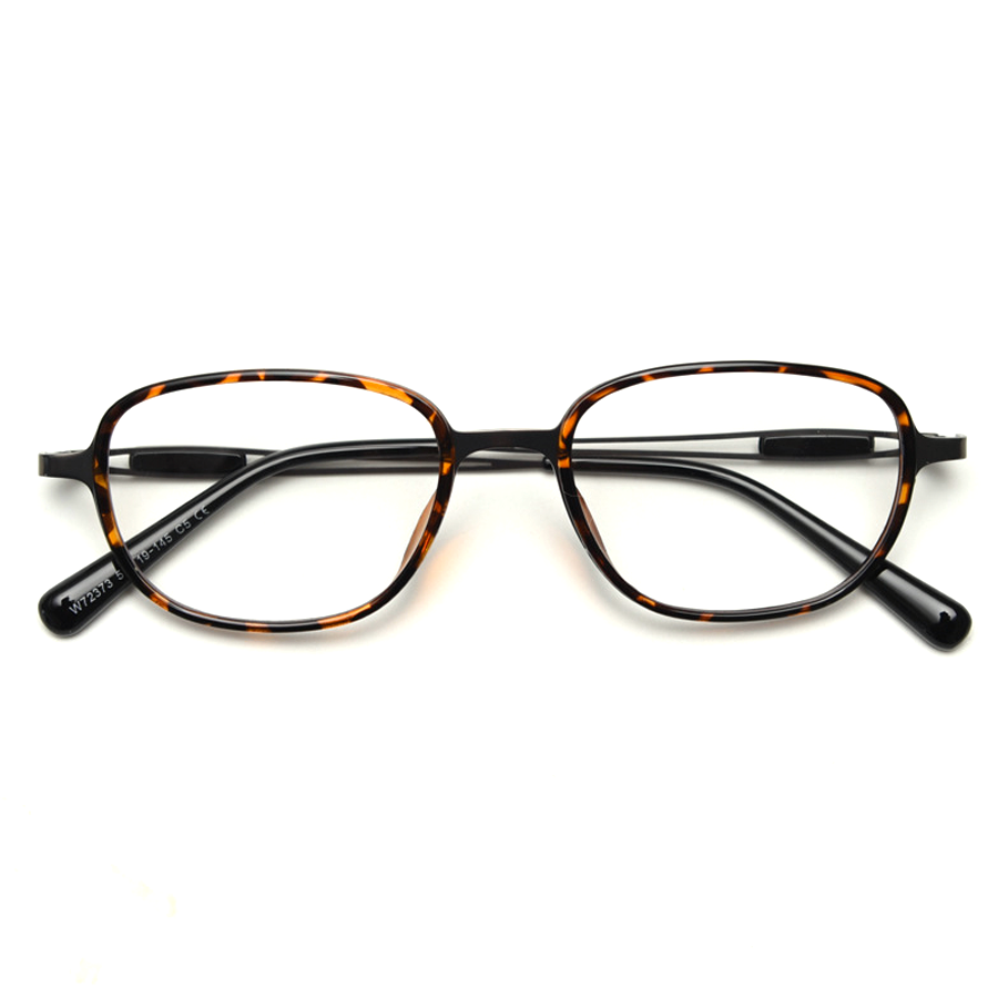 Retro Rectangle Full-Rim Eyeglasses