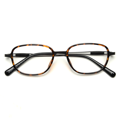 Retro Rectangle Full-Rim Eyeglasses