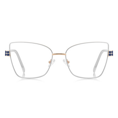 Glint Geometric Full-Rim Eyeglasses